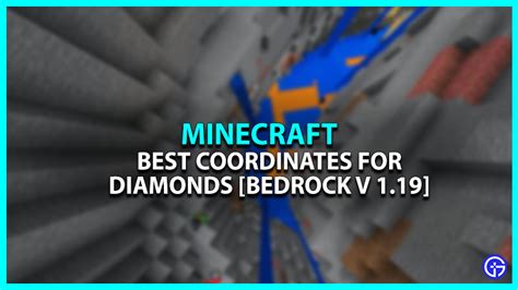 Best coordinates for diamonds 1.19 bedrock - Best level to mine for diamonds on bedrock 1.19? Ive seen so many different answers like strip mining at y-59 but ive been doing that for like 30 minutes straight and havent found anything. pls help. 0.